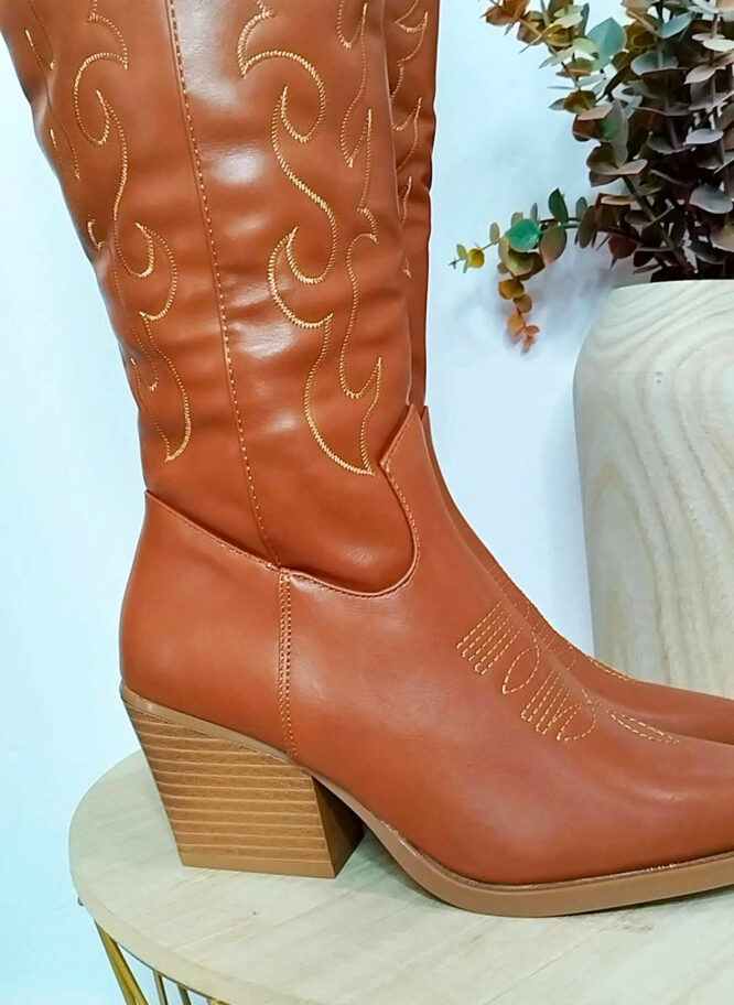 Bota Campera Polipiel Camel